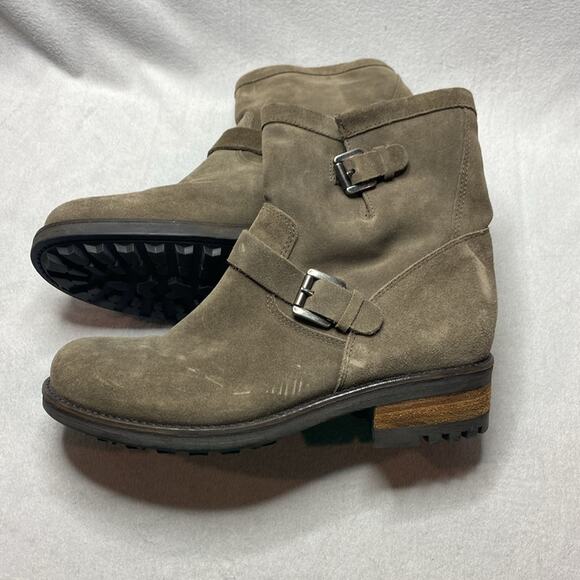 C La Canadienne Khaki Suede Leather Boots size 9.5 - Picture 3 of 8